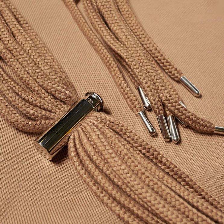 OEM Manufacturer Custom Cotton Oversized Unisex Hoodie Plain Both Sides Pocket Hoodie With Multiple Drawstring