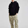 OEM Manufacturer 2021 Custom Pink Tech Fleece Fashion Thick String Oversized Crop Hoodies Pullover Men