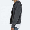 OEM Manufacturer Custom Cotton Fleece Oversized Vintage Washed Zip Up Hoodie Pullover For Men