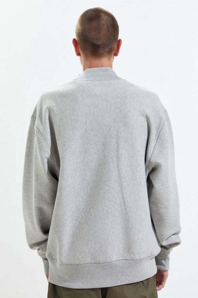 OEM-valmistajan Custom Miesten Puuvilla Ranskalainen Terry Blank Oversized Mock Neck Sweatshirt Pullover Hupparit