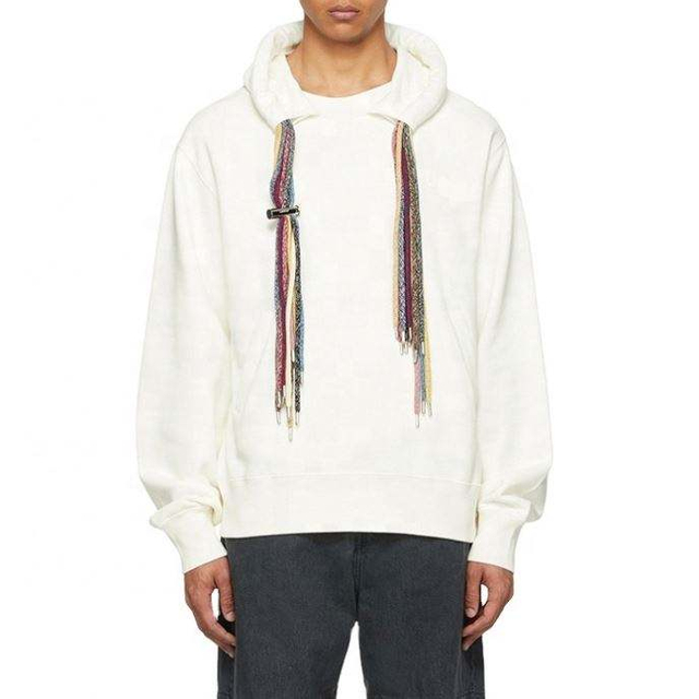 Pengilang OEM Custom Mens Multi Drawstrings Plain Hoodie Berat Berat Hoodies Besar Pullover