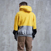OEM Manufacturer Wholesale Custom Two Tone Colorblock Blank Pullover Fleece No Brand Name Oversized Hoodies For Men