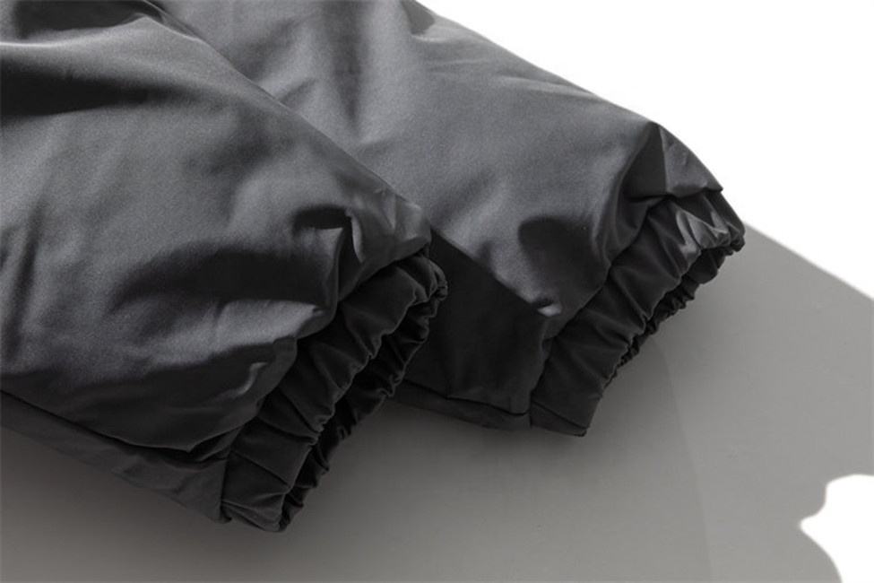 Oem Manufacturer Men's Hooded Cotton-Padded Coat Clash Color Stitching Pocket Loose Cargo Jacket