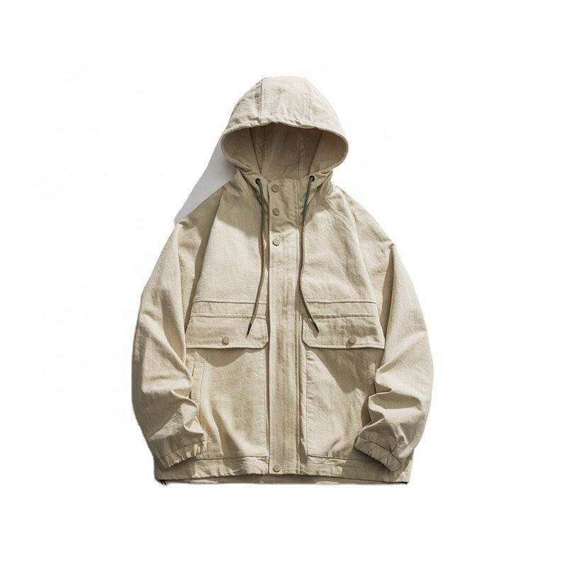 OEM Manufacturer Custom Men's Hooded Outdoor Large Pocket Casual Coat Jacket