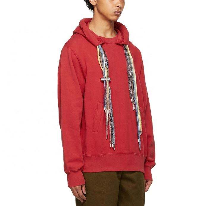 OEM Manufacturer Custom Men's Clothing Oversized Thickness Cotton Multi Drawstrings Hoodies Pullover Sweatshirt