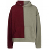 OEM Manufacturer Custom High Quality Mens Two Tone Contrast Color Oversized Hoodies Pullover With Contrast Stitching