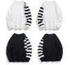 OEM Manufacturer Customized Stripe Casual Custom Sweatshirt Plus Size Hoodies Men Hoodies