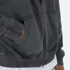 OEM Manufacturer Custom Logo Mens 100%Cotton Organic Fleece Sweatshirt High Quality Oversized Vintage Washed Zip Up Men Hoodie
