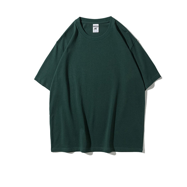 280G T Shirt Heavy Weight T-Shirts Unisex Plain 100% Cotton Fabric Oversized Custom T Shirt