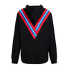 High Quality New Design Custom V Shaped Applique Knitted Hoodie