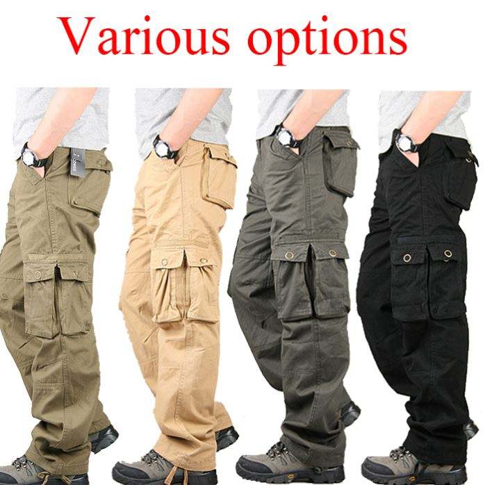 Dostosowane spodnie taktyczne Wysokiej jakości grube męskie spodnie cargo z wieloma kieszeniami