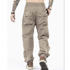 New Trend Cargo Pants Men Solid Color Oversized Jogger Pants Drawstring Waist Utility Pockets Tactical Pants