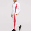 الساخنة للمسارات المسبقة للرجال 2019 zip up sweatshirt & pants contrast striepd أفضل ملابس للرجال