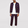 New Fashion Tracksuits Striped Trim Zip Fastening Men Track Suits
