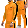 Slim Fit Customized Logo Two Piece Sport Jogging Sets For Men