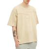 100% puuvillaa ubbed Crewneck muoti mukautetut logo miehet lyhytaikaiset ahdistuneet t-paidat