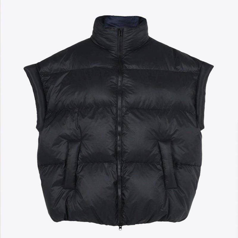 OEM Manufacturer Foamed Puffer Stuffed Vest Men Leisure Oversized Style Jacket