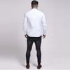 OEM Manufacturer Blank White Men's Long Sleeve Oxford Stretch Fit Shirt