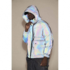 Oem Manufacturer Wholesaler 3M Reflective Fabric Polyester Warm Soft Shell Knit Sleeve Quilted Zipper Men Puffer Jacket