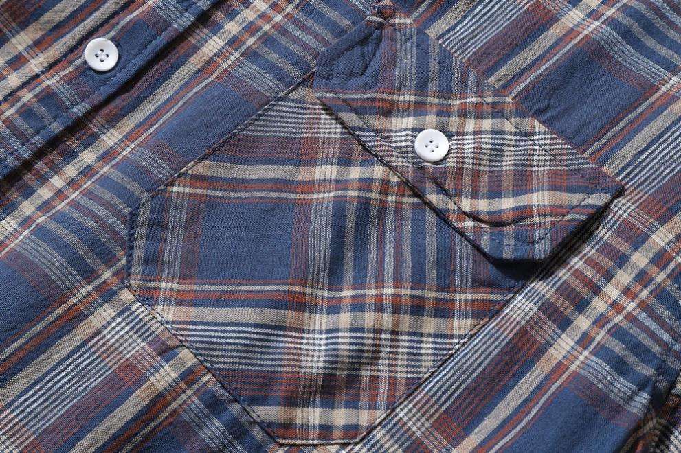 OEM Manufacturer Wholesale Cotton Casual Oversize Size Full Plaid Printed Vintage Lapel Shirts For Men