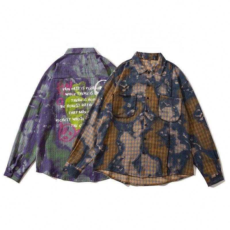 OEM Manufacturer Custom Printed Plaid Shirt Fashion Warm Flannel Men's Casual Shirt Hawaiian Shirt Short Flannel Fabric