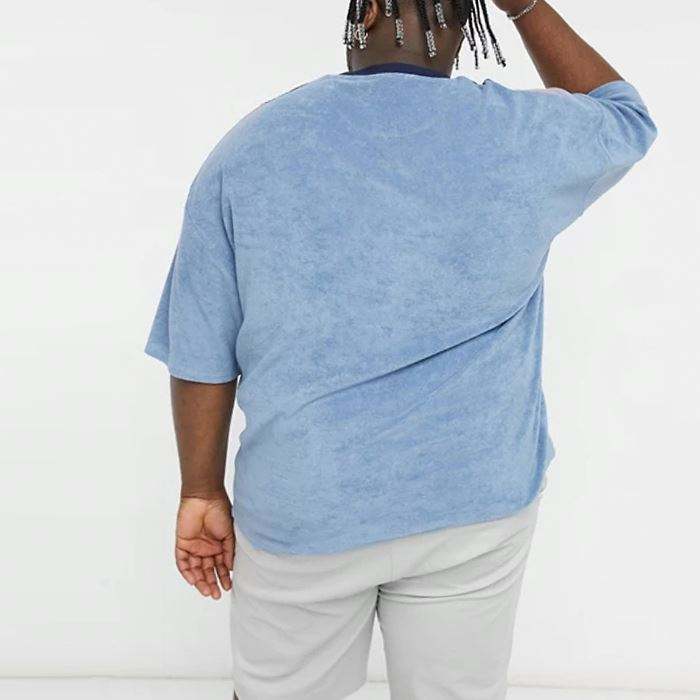 New Arrival Hot Sale Sublimation Tshirts Plus Size Color Block Men Drop Shoulder Oversized Blank Tshirt