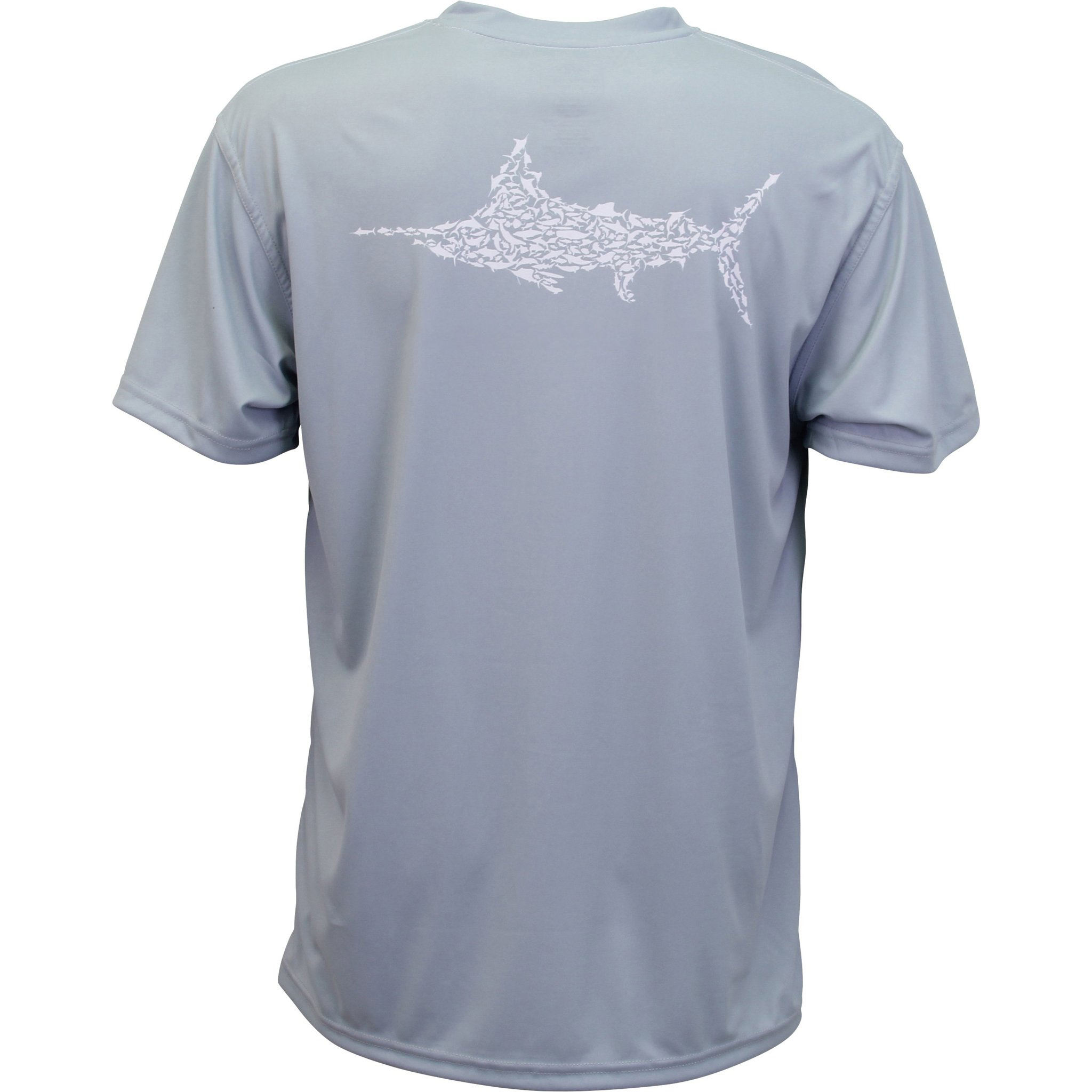 Camiseta de pesca de secado rápido para hombres, 100% poliéster con logotipo personalizado, fabricante OEM
