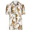 OEM Manufacturer Clothing Factory Wholesale Shirts For Men 100% Cotton White Tape Tiger Print Revere Shirt