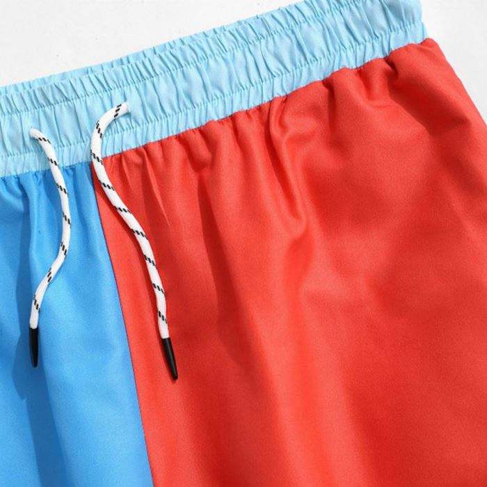 OEM Manufacturer Custom Mens Athletic Cargo Joggers Color Block Two Tone Cargo Custom Pants