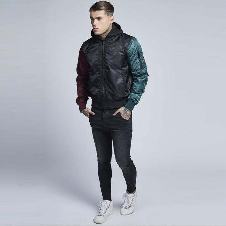 Custom Casual Jersey Hood Bomber Jacket Men Streetwear