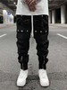 OEM Manufacturer 2022 Products Loose Fit Windbreaker Jogging Pants Nylon Multi-Zip Pocket Sports Pants Cargo Pants
