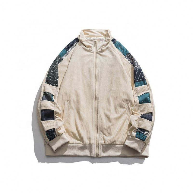 Oem Manufacturer Clothing Men Fashionable Personality Contrast Color Stitching Casuals For Jacket