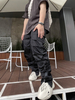 OEM Manufacturer Quality Export Custom Logo Track Pants Drawstring Elastic Waist Zip Jogger Trousers Nylon Cargo Pants For Men