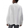 OEM Manufacturer Stand Collar Plus Size 100% Cotton Casual White Color Plain Long Sleeve Oversized Shirts For Men