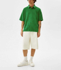 OEM Manufacturer Custom Men's Green Terry Towel Button Up Short Sleeve Shirts Oversized Terry Cloth Soft Shirts