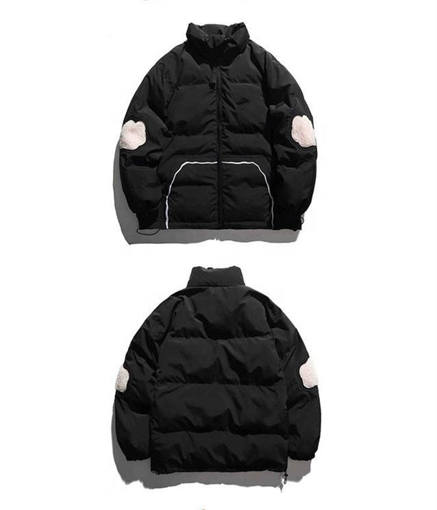 Oem Manufacturer Irregularly Plus Sizes Carved Lamb Hair Stitching Down Cotton Coat Jacket