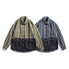 OEM Manufacturer Custom Service Men's Shirt Contrast Color Stitching Three-Dimensional Pocket Loose Shirts For Men