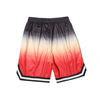 Custom Mens Gym Shorts Drawstring Waist Relaxed Fit Men Ombre Printed Sports Basketball Shorts
