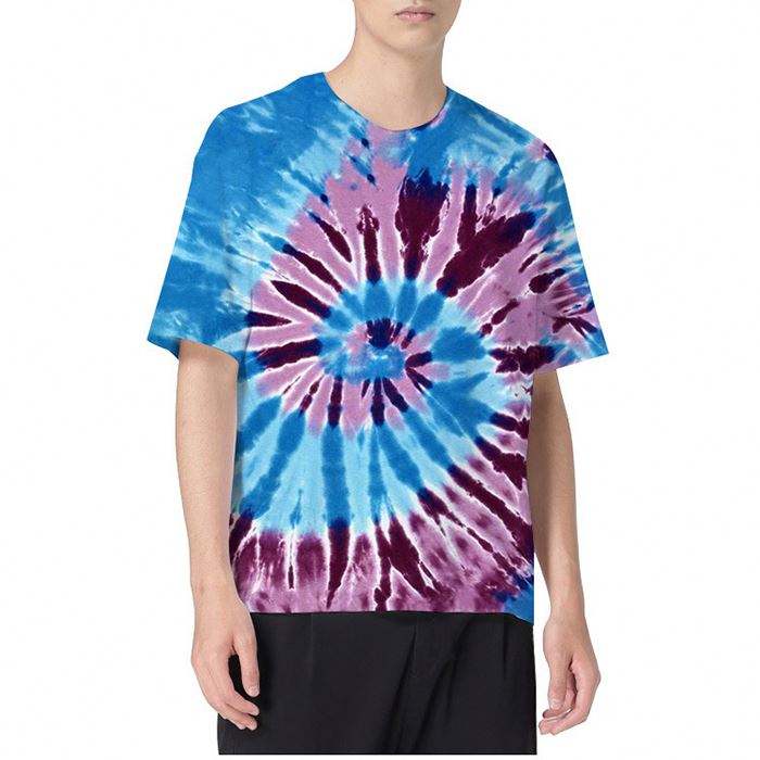 Custom Design Sublimation Premium Tshirt Fashion Branded High Street Tie Dye Printed Tshirt