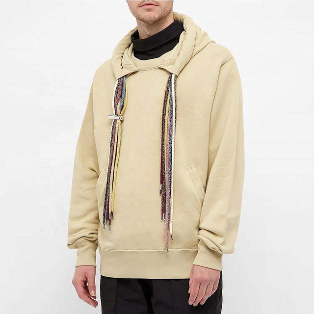 OEM Manufacturer Custom Fashion Multicolor Drawstring Design Hooded Pullover Long Sleeve 100% Cotton Hoodies For Men