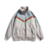 Oem Manufacturer Custom Men'ss Plus Size Fashion Contrast Stitching Stand Collar Casual Jacket