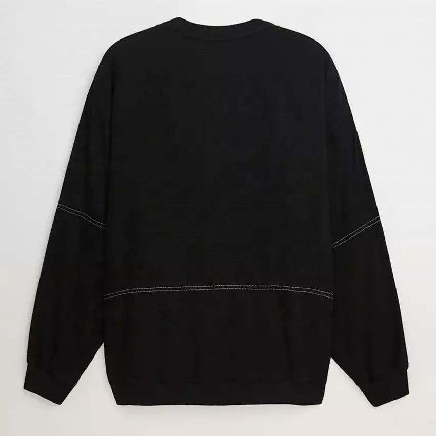 OEM Manufacturer Men's Long Sleeve Pullover French Terry Fashion Street Plain Blank Sweatshirt