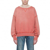 OEM Manufacturer Custom Fashionable Men Crew Neck Acid Vintage Wash Cotton Sweatshirts With Contrast Stitching