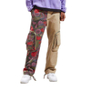 OEM Manufacturer Custom Wholesale High Quality Khaki Patch Two Tone Cargo Custom Pants