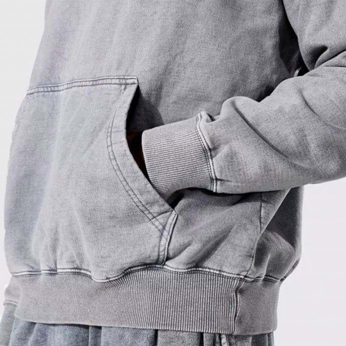 OEM Manufacturer Service Custom Streetwear Heavyweight Hoodie 100% Cotton Men Oversized Washed Vintage Hoodie