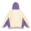 OEM Manufacturer High Quality Customized 3D Embroidery Logo Fashion Patchwork Pullover Two Color Tone Men's Hoodies