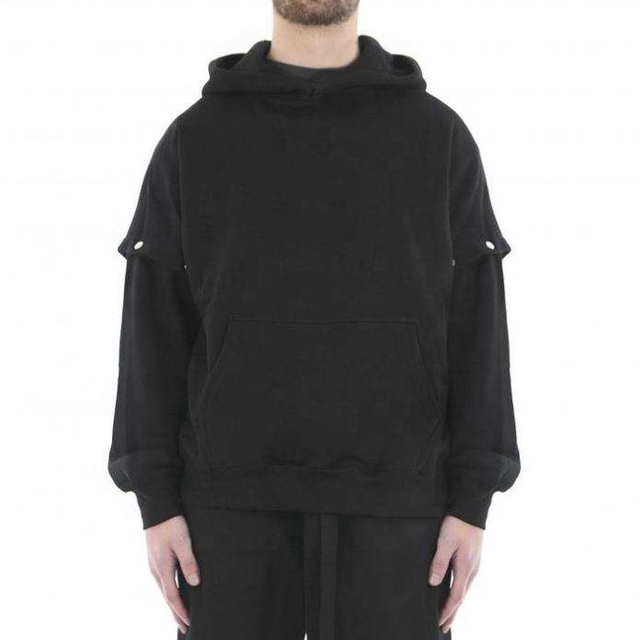 OEM Manufacturer China Newest Design Detachable Sleeve Hoodie Oversized Men's Hoodie