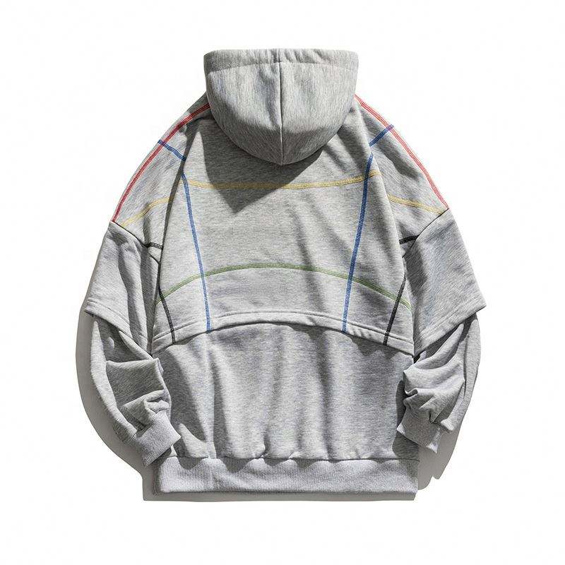 OEM Manufacturer Custom Logo Wholesale New Style Destroyed Fray Cut Hem Men's Hoodie Hip Hop Broken Hole Designer Hoodies