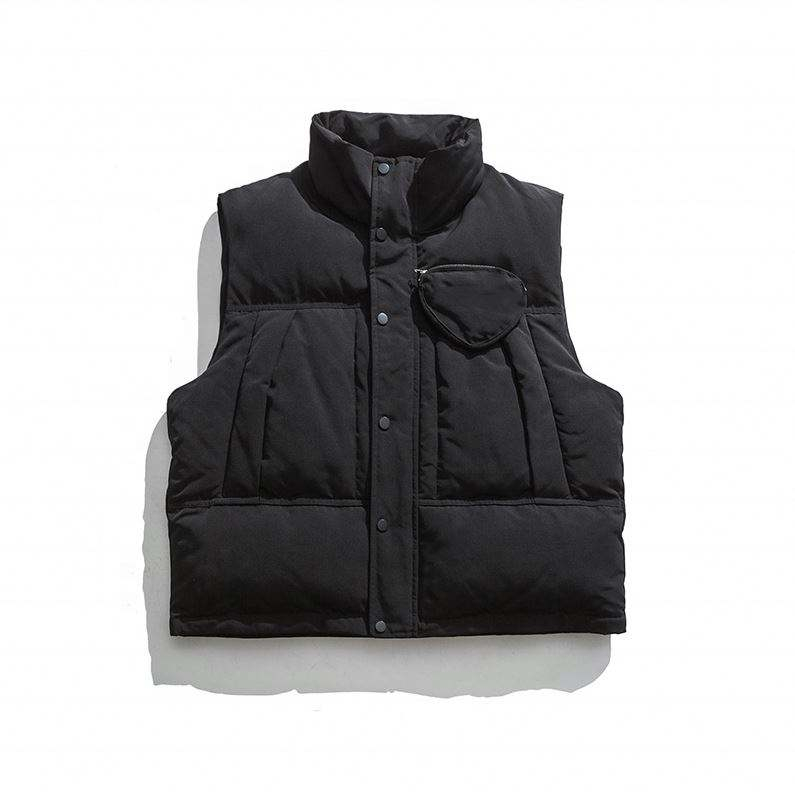 Oem Manufacturer Customized Solid Men's Coat Casual Loose Vest Plus Size Jacket