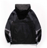OEM Manufacturer Customized Color Block Patchwork Half Zipper Casual Custom Sweatshirt Plus Size Hoodies Men Hoodies